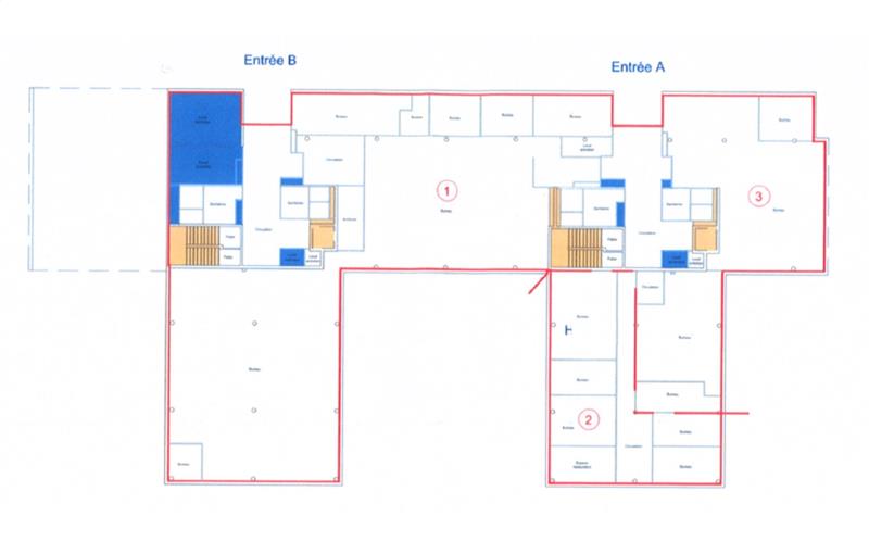 Location de bureau de 1 704 m² à Bordeaux - 33000 plan - 1