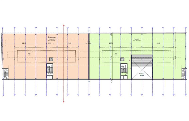 Location de bureau de 1 819 m² à Bordeaux - 33000 plan - 1