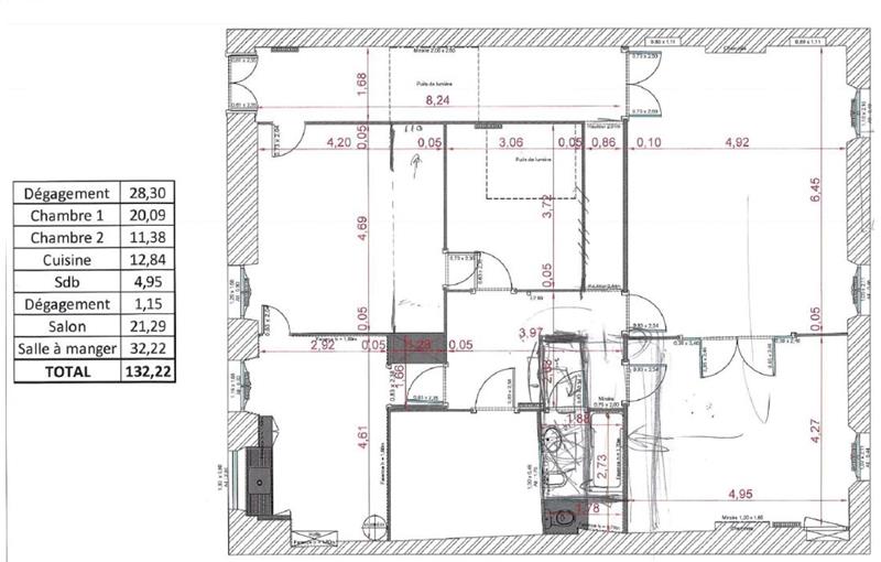 Location de bureau de 132 m² à Bordeaux - 33000 plan - 1