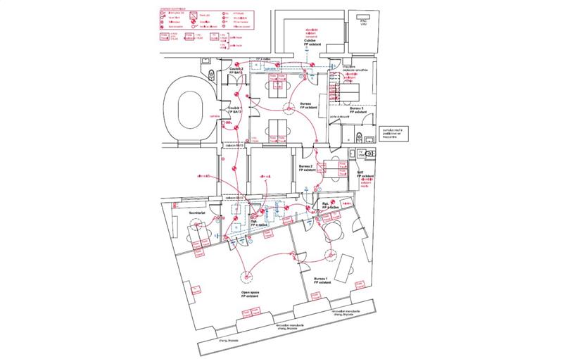 Location de bureau de 185 m² à Bordeaux - 33000 plan - 1