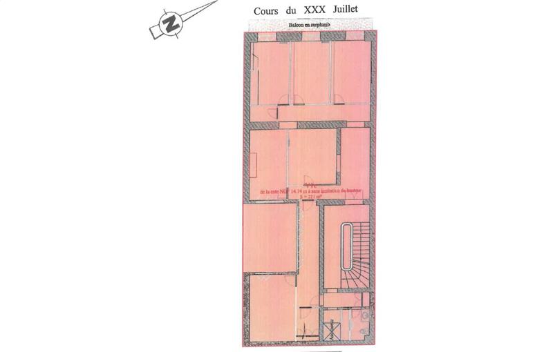 Location de bureau de 130 m² à Bordeaux - 33000 plan - 1