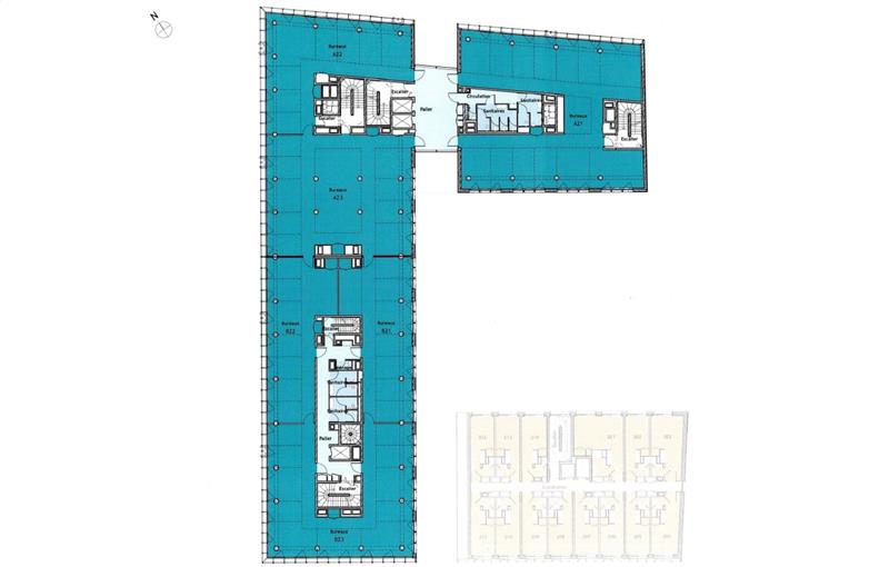 Location de bureau de 206 m² à Bordeaux - 33000 plan - 1