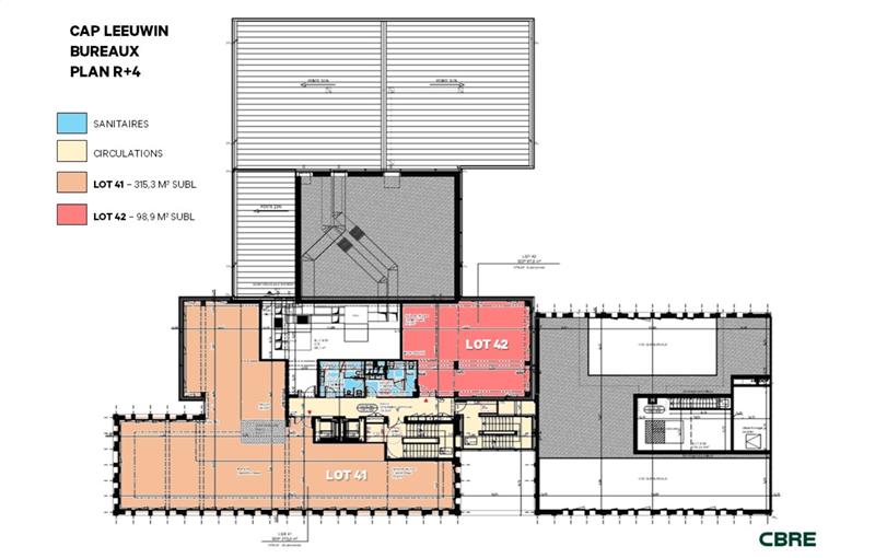 Location de bureau de 315 m² à Bordeaux - 33000 plan - 1