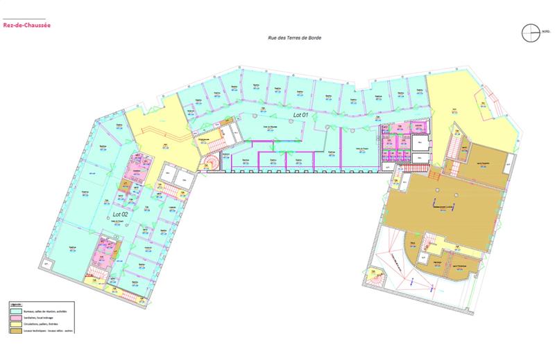 Location de bureau de 1 668 m² à Bordeaux - 33000 plan - 1