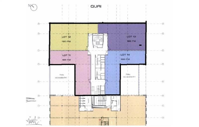 Location de bureau de 1 608 m² à Bordeaux - 33000 plan - 1