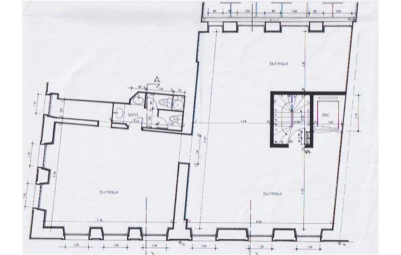 Location de bureau de 286 m² à Bordeaux - 33000 plan - 1