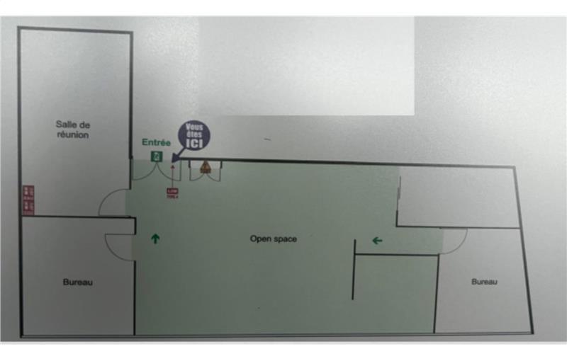 Location de bureau de 118 m² à Bordeaux - 33000 plan - 1