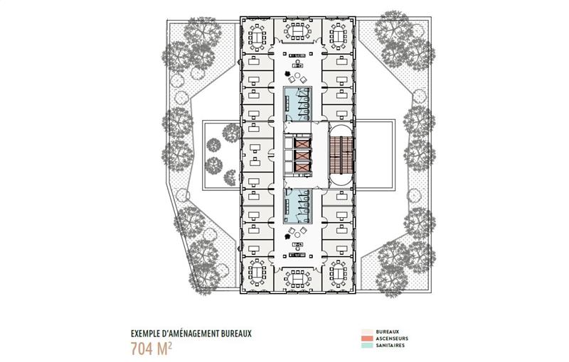 Location de bureau de 9 095 m² à Bordeaux - 33000 plan - 1