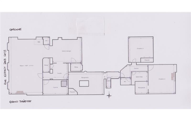 Location de bureau de 120 m² à Bordeaux - 33000 plan - 1