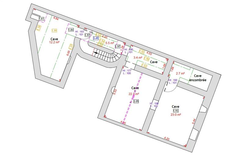 Location de bureau de 201 m² à Bordeaux - 33000 plan - 1