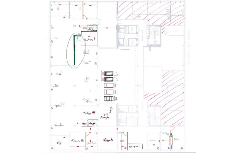 Location de bureau de 190 m² à Bordeaux - 33000 plan - 1