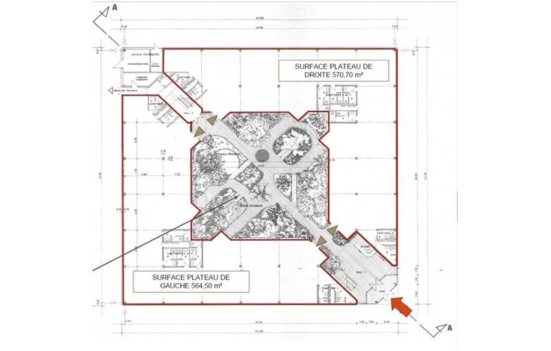 Location de bureau de 1 135 m² à Bordeaux - 33000 plan - 1