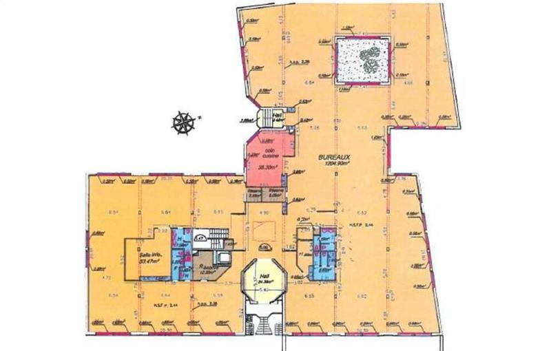 Location de bureau de 1 418 m² à Boulogne-Billancourt - 92100 plan - 1