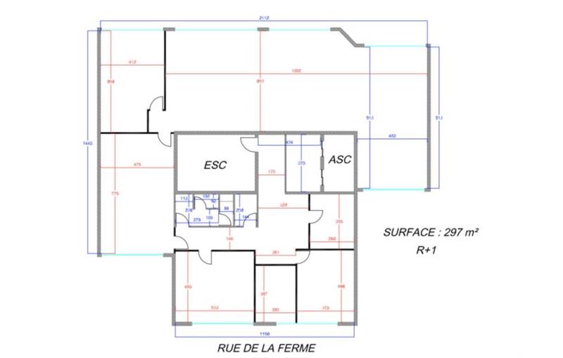 Location de bureau de 313 m² à Boulogne-Billancourt - 92100 plan - 1