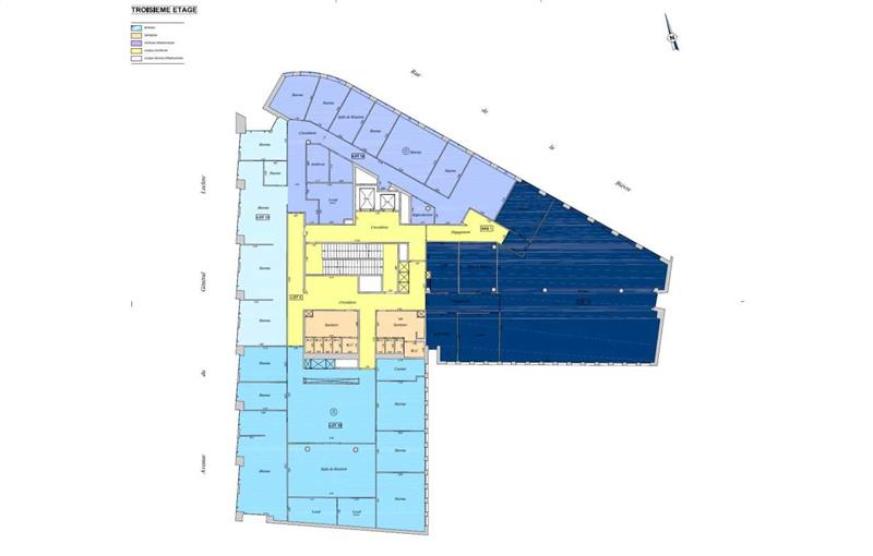 Location de bureau de 948 m² à Bourg-la-Reine - 92340 plan - 1