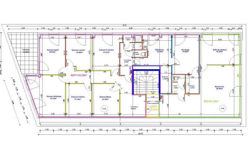 Location de bureau de 65 m² à Brignais - 69530 plan - 1