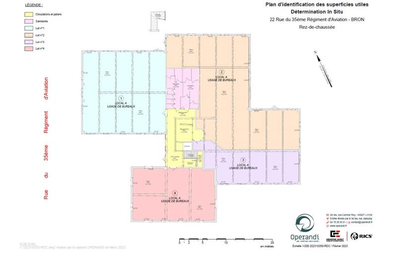 Location de bureau de 1 477 m² à Bron - 69500 plan - 1