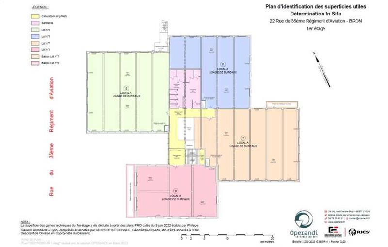 Location de bureau de 1 477 m² à Bron - 69500 plan - 1