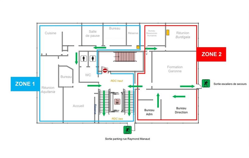 Location de bureau de 1 247 m² à Bruges - 33520 plan - 1