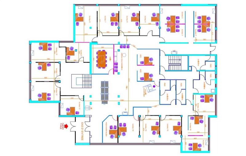 Location de bureau de 1 462 m² à Brunoy - 91800 plan - 1