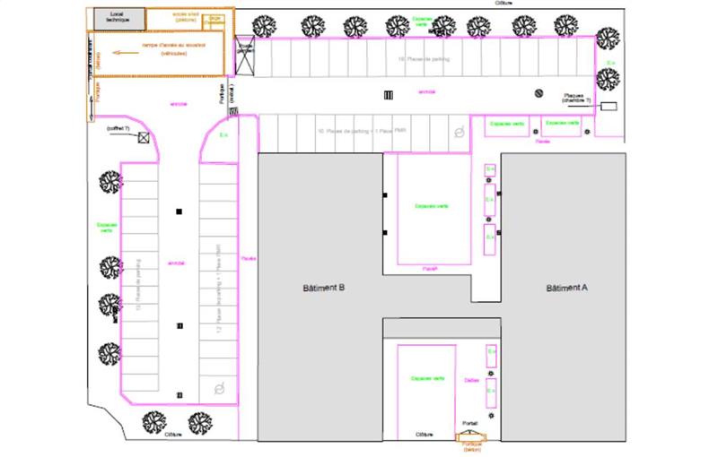 Location de bureau de 130 m² à Bussy-Saint-Georges - 77600 plan - 1