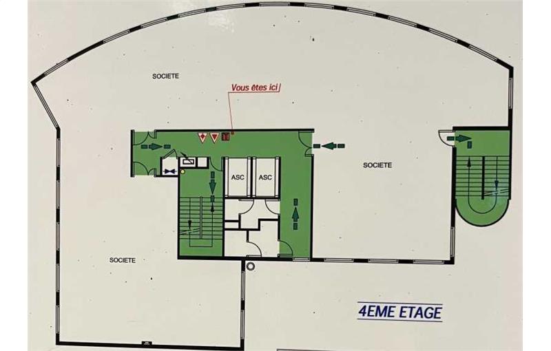 Location de bureau de 167 m² à Caluire-et-Cuire - 69300 plan - 1