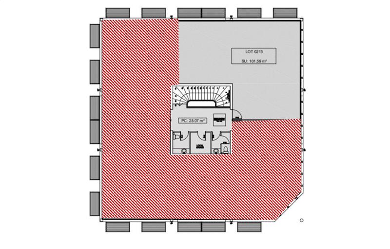 Location de bureau de 112 m² à Canéjan - 33610 plan - 1