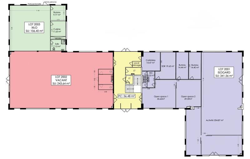 Location de bureau de 275 m² à Carquefou - 44470 plan - 1