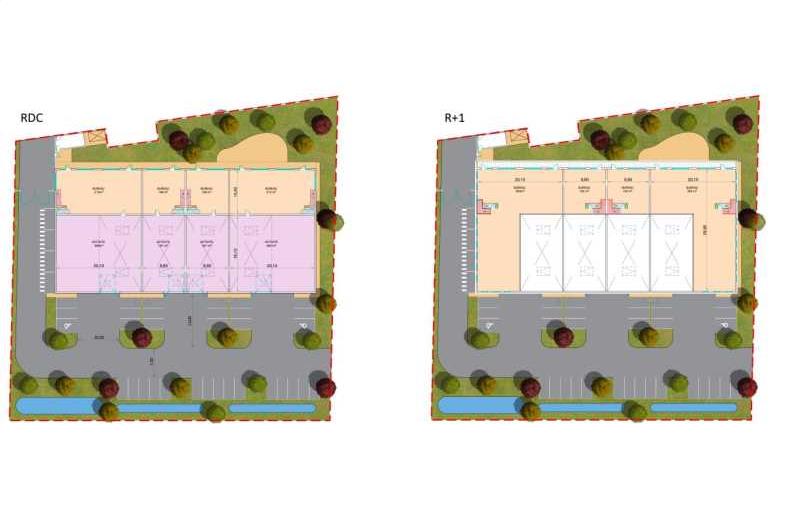 Location de bureau de 2 016 m² à Carquefou - 44470 plan - 1