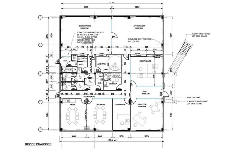 Location de bureau de 295 m² à Carvin - 62220 plan - 1