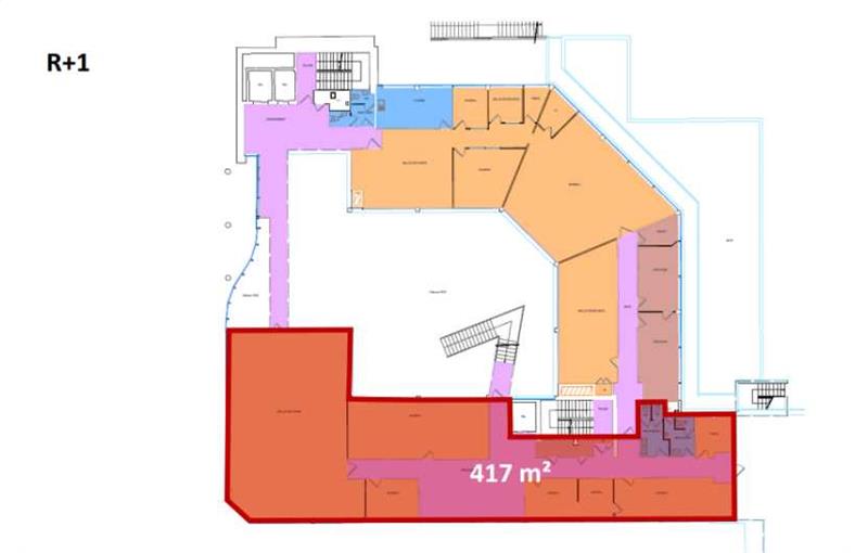 Location de bureau de 844 m² à Cergy - 95000 plan - 1