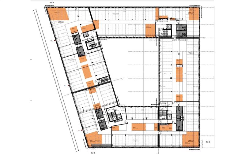 Location de bureau de 1 593 m² à Cesson-Sévigné - 35510 plan - 1