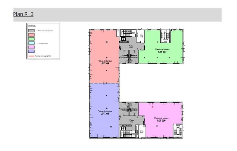 Location de bureau de 657 m² à Cesson-Sévigné - 35510 plan - 1