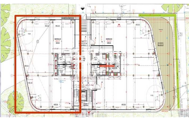 Location de bureau de 243 m² à Champagne-au-Mont-d'Or - 69410 plan - 1