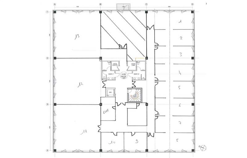 Location de bureau de 1 000 m² à Champagne-au-Mont-d'Or - 69410 plan - 1