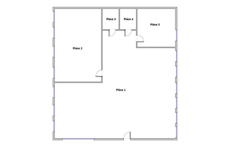 Location de bureau de 117 m² à Chassieu - 69680 plan - 1