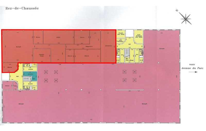 Location de bureau de 3 837 m² à Chilly-Mazarin - 91380 plan - 1