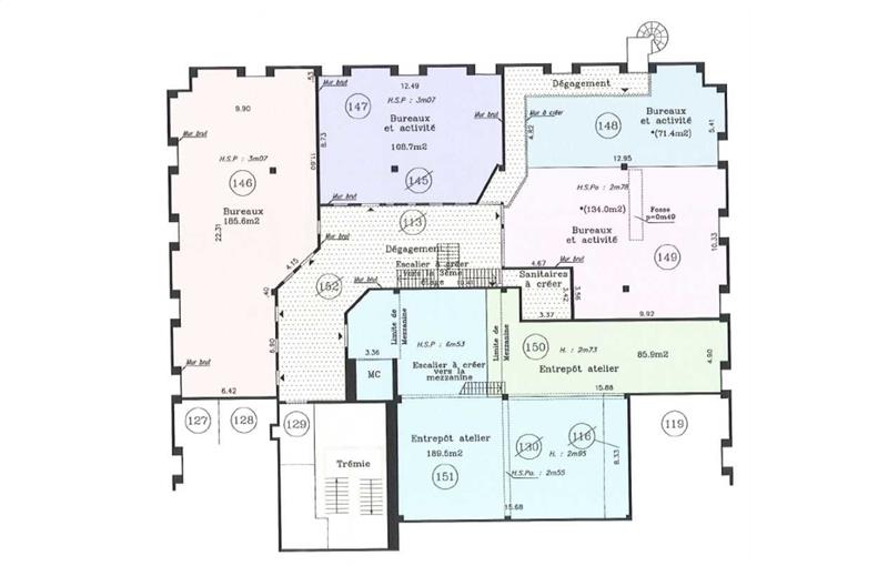 Location de bureau de 43 m² à Chilly-Mazarin - 91380 plan - 1