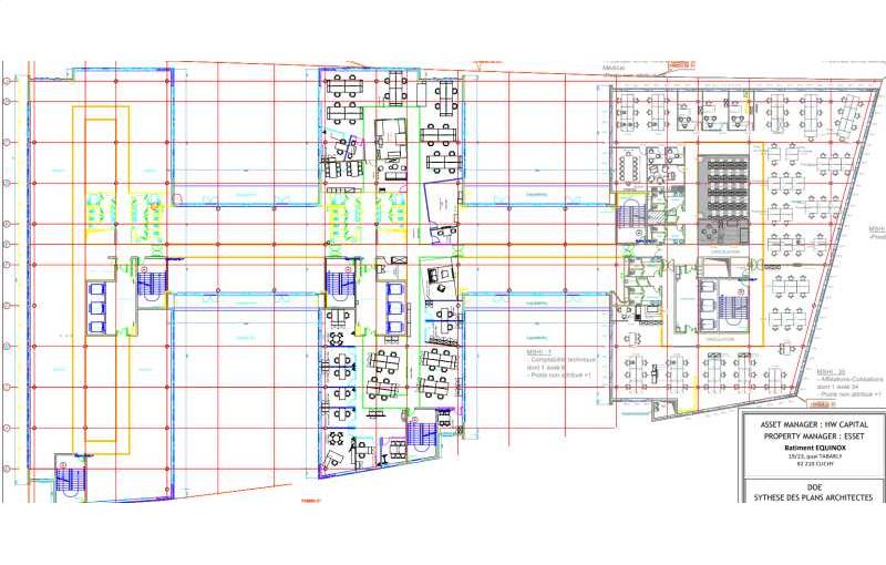 Location de bureau de 124 m² à Clichy - 92110 plan - 1