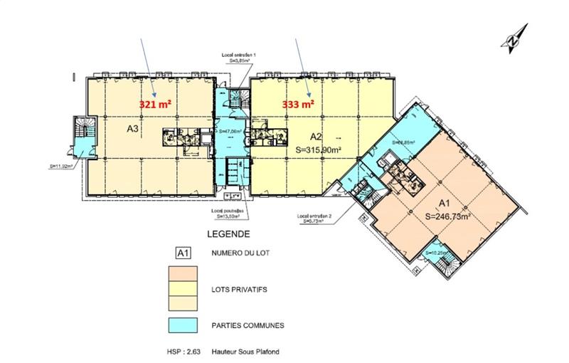 Location de bureau de 5 129 m² à Colomiers - 31770 plan - 1