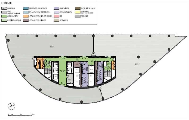 Location de bureau de 5 326 m² à Courbevoie - 92400 plan - 1