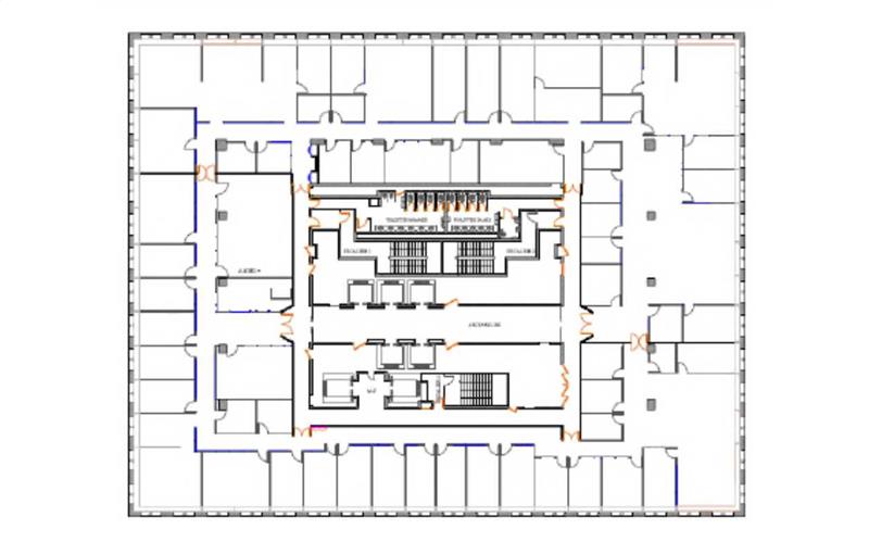 Location de bureau de 5 886 m² à Courbevoie - 92400 plan - 1