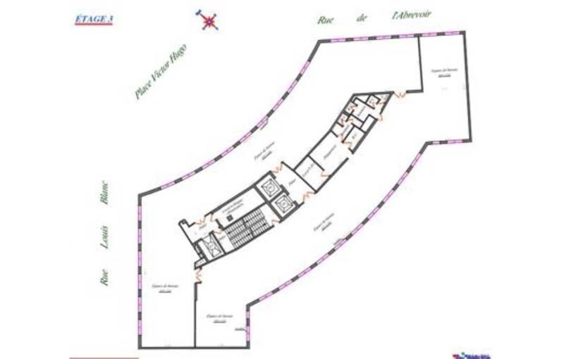 Location de bureau de 1 391 m² à Courbevoie - 92400 plan - 1