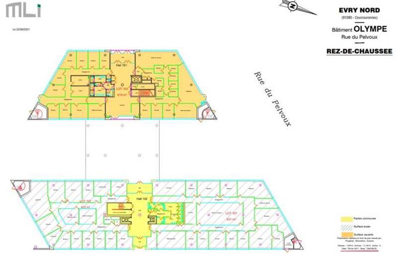 Location de bureau de 3 519 m² à Courcouronnes - 91080 plan - 1