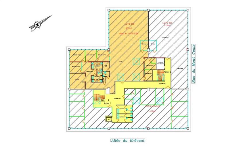 Location de bureau de 507 m² à Courcouronnes - 91080 plan - 1