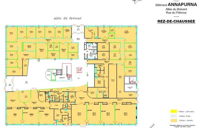 Location de bureau de 3 693 m² à Courcouronnes - 91080 plan - 1