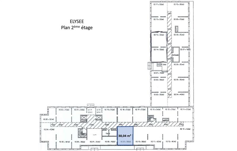 Location de bureau de 38 m² à Courcouronnes - 91080 plan - 1