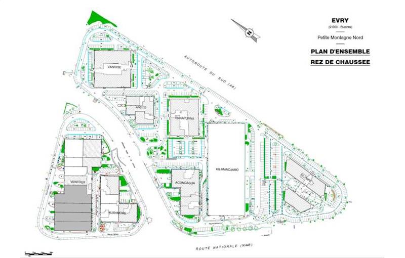 Location de bureau de 3 216 m² à Courcouronnes - 91080 plan - 1