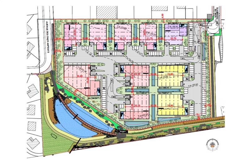 Location de bureau de 5 371 m² à Courtry - 77181 plan - 1