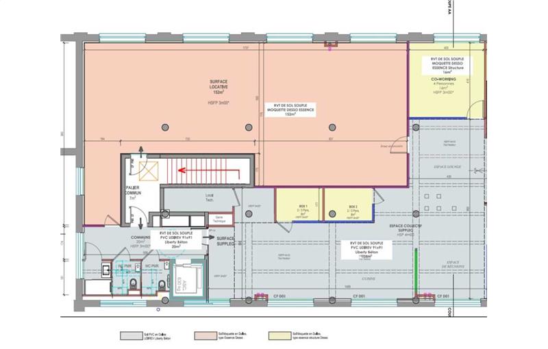 Location de bureau de 150 m² à Croix - 59170 plan - 1